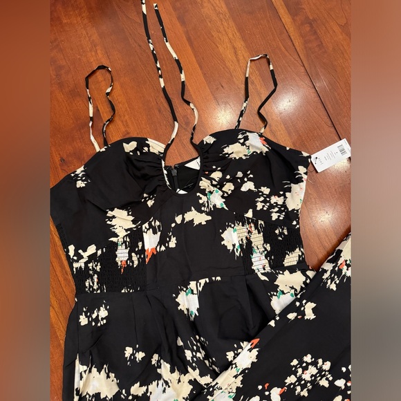 Joie Silk Pearl Spaghetti Strap Wide Leg Jumpsuit - Picture 4 of 12